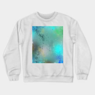 Fire Opal Gemstone Turquoise Crewneck Sweatshirt